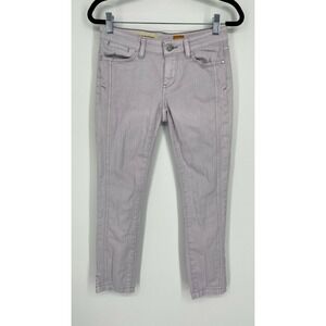 Pilcro Stet Skinny Slit Crop Jeans Womens 24 Low Rise Stretch Denim Light Purple